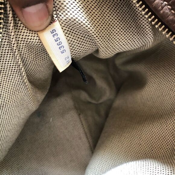 Dooney & Bourke brown embrossed shoulder b… - Picture 4 of 16